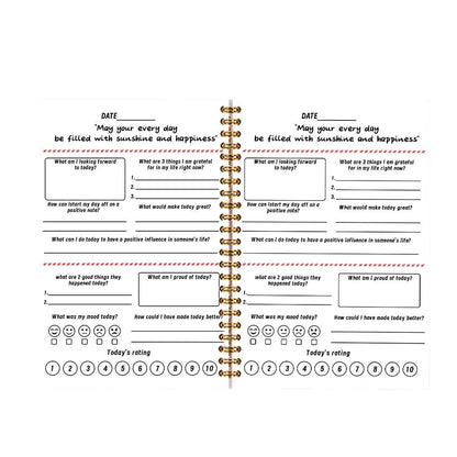 Trauma Therapy Workbook for Emotional Healing, Spiral Bound Journal with Daily Prompts to Process Emotions & Reduce Stress