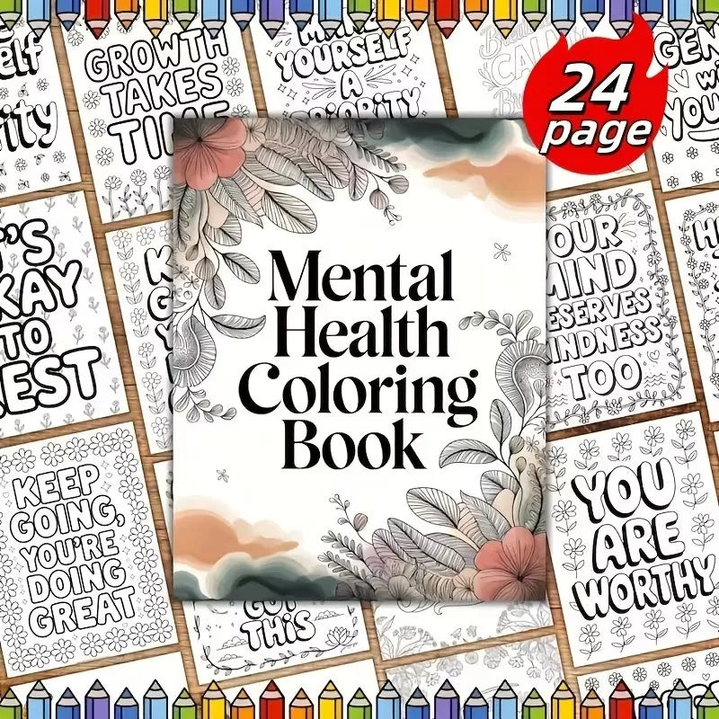 Mental Wellness Coloring Book