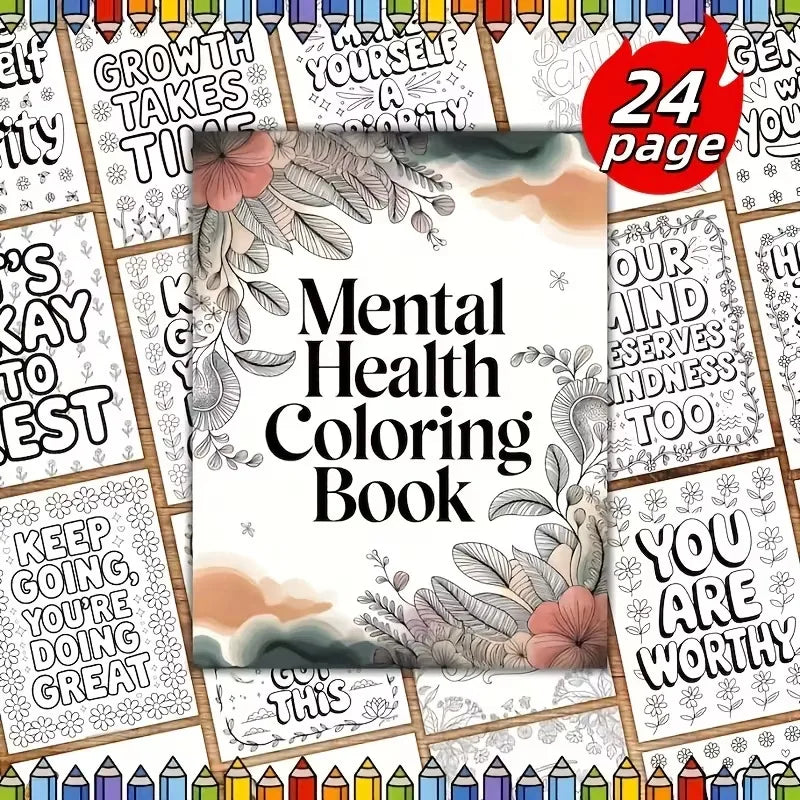 Mental Wellness Coloring Book