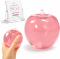 Apple Squishy Slushy Pink Slush Coconut Oil Toy Squish Fruit Squeeze Fidget Aqua Toys Giant for Adults Squeezy Mellow Sugar Stress Ball 2026 Decompression Swuishy Slow Rising Reliever (Pink)