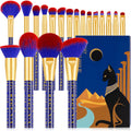 Makeup Brush Set 19Cs -Ancient Egyptian Series, Luxe Design | Professional Makeup Brushes for Foundation, Blush, Bronzer, Contour, Eyeshadow & Powder, Gift Set, Cruelty-Free & Vegan